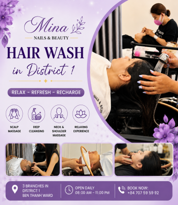 Hair Wash in District 1 – Trải Nghiệm Gội Đầu Thư Giãn Giữa Trung Tâm Sài Gòn