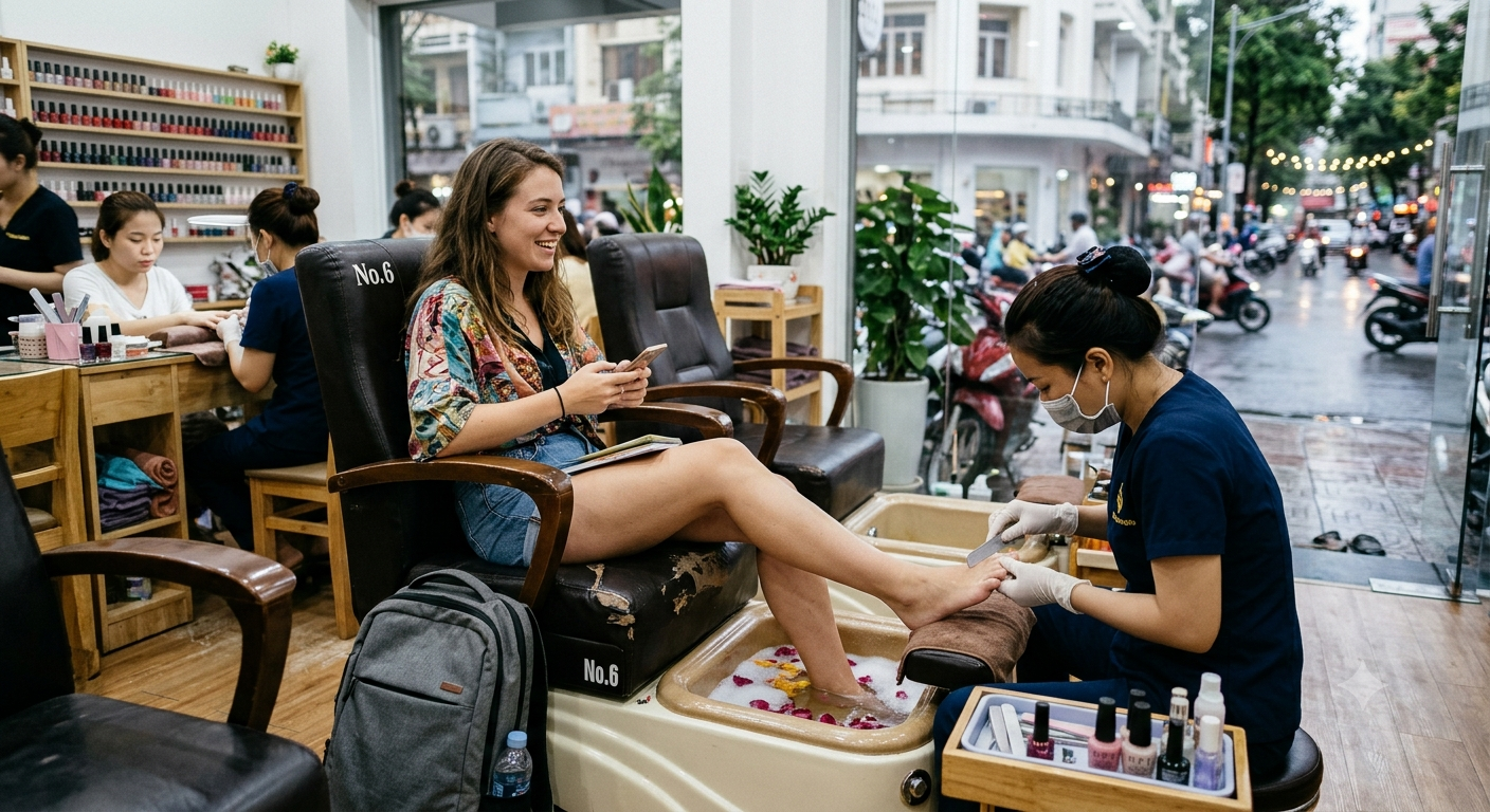 Bối cảnh và nhu cầu làm đẹp của du khách tại khu vực trung tâm