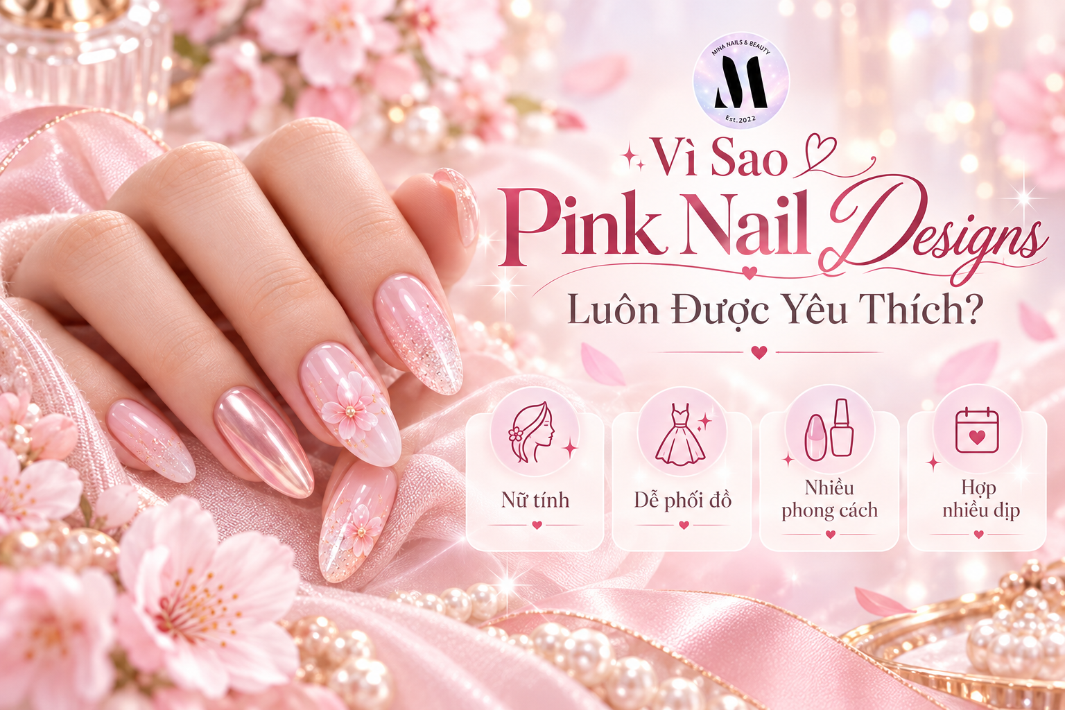Vì Sao Pink Nail Designs Luôn Được Yêu Thích?